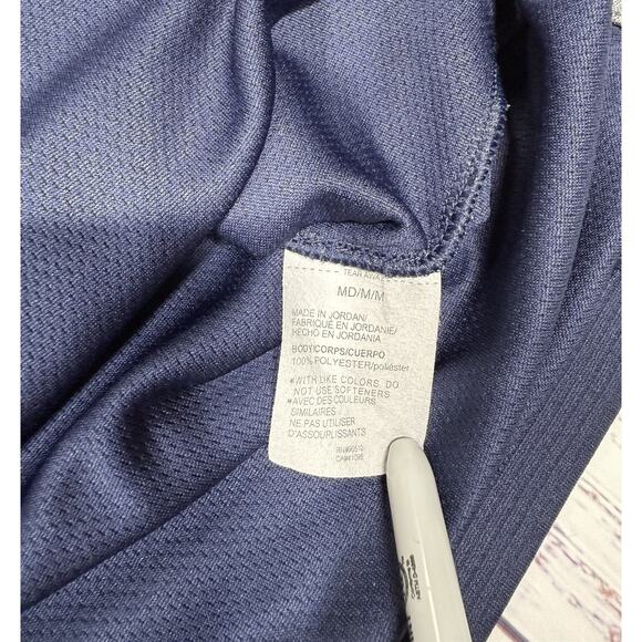 Under Armor Polo Shirt Men's Size M Loose Fit Short Sleeve Blue Golf Casual - Picture 4 of 6